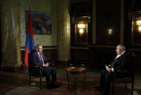 Nikol Pashinyan gives interview to Public TV