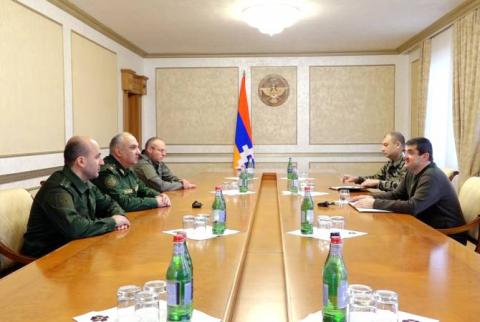 Президент Арцаха принял военного прокурора Армении Ваге Арутюняна
