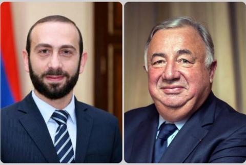 President of Armenian parliament thanks President of French Senate for resolution on Artsakh