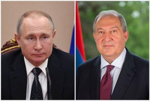 Armenian President asks for Putin’s support in demarcation process between Armenia, Azerbaijan