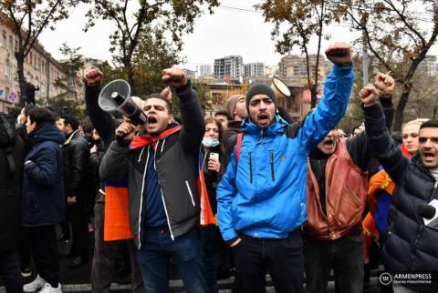 Завершилась акция протеста с требованием отставки премьер-министра Никола Пашиняна