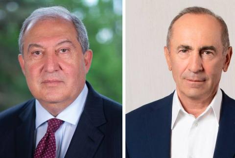 Le Président Sarkissian tient une réunion avec Robert Kocharyan