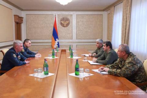 Араик Арутюнян принял руководителя оперативной группы МЧС РФ Игоря Кутровского