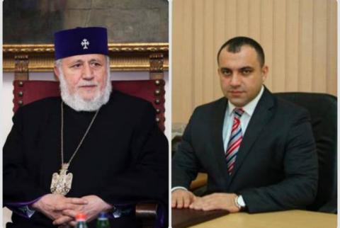 Ամենայն Հայոց Կաթողիկոսն ընդունել է ՀՀ Սահմանադրական դատարանի նախագահին