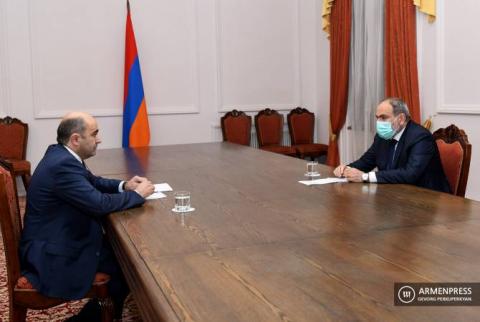 Marukyan presents to Pashinyan the position of his party