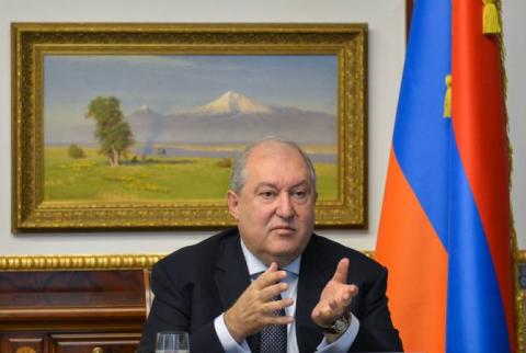 Արմեն Սարգսյանը կոչ է անում առաջնորդվել բացառապես համազգային շահերով