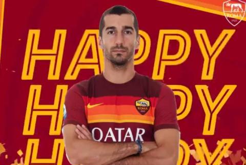 قائد منتخب أرمينيا لكرة القدم هنريك مخيتاريان يحتفل بعيد ميلاده ال32 وناديه روما يهنّئه بمقطع فيديو