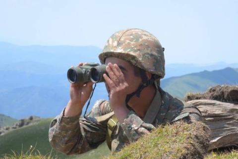 На армяно-азербайджанской границе сохранялась стабильная оперативная обстановка