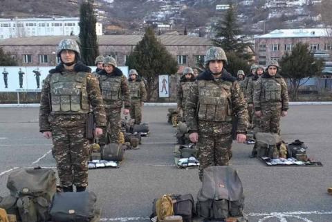 إحدى الوحدات العسكرية للفرقة الثالثة للجيش الأرميني يخضع للتفتيش ولجهوزية الخدمة العسكرية