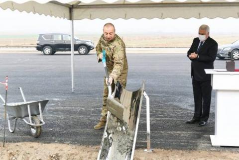 Алиев объявил о начале строительства железной дороги Хорадиз-Агбенд