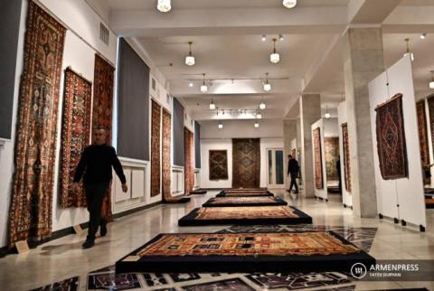 Carpets from Shushi Museum displayed in Yerevan