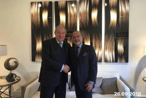 كان أوليفييه داسو صديقاً عظيماً لأرمينياوللشعب الأرمني-الرئيس سركيسيان يعزي بوفاة عضو برلمان ورئيس مجموعة داسو الفرنسية 