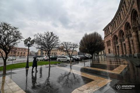 من المتوقع هطول أمطار قصيرة في بعض المناطق بأرمينيا وارتفاع درجة الحرارة بمقدار 8-10 درجات