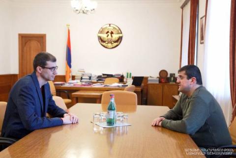 Le Président de l'Artsakh a reçu le ministre du Travail et des Affaires sociales d'Arménie