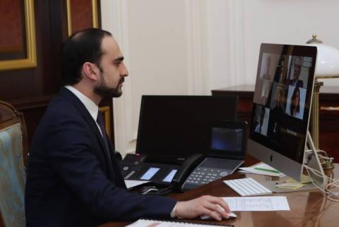Вице-премьер Тигран Авинян принял участие в онлайн-заседании Совета директоров ANIF