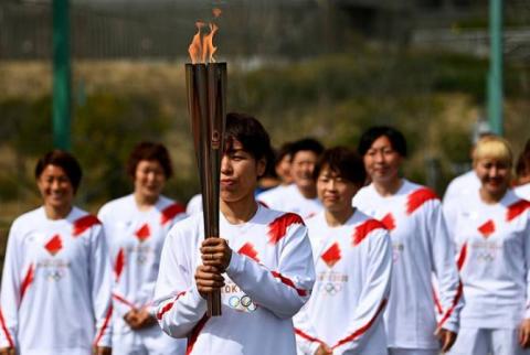 В Японии приостановили эстафету передачи огня Олимпийских игр