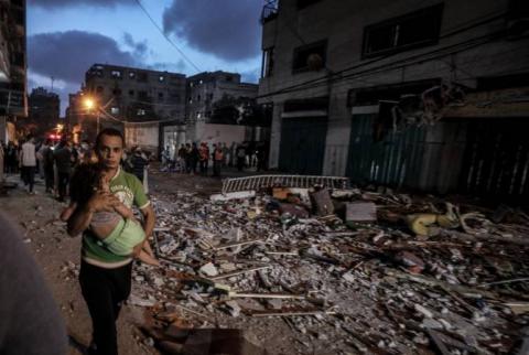 Death toll in Gaza Strip rises to 28, including 10 children