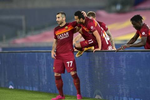 هدف مخيتاريان ساعد ناديه روما للفوز على لاتسيو في ديربي المدينة بالدوري الإيطالي