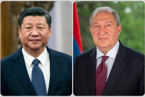 Le Président Armen Sarkissian a adressé un message de félicitations au Président chinois Xi Jinping
