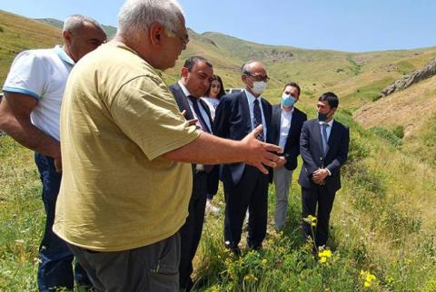 Construction of an irrigation reservoir in Hors community of Vayots Dzor with thesupport of the Government of Japan