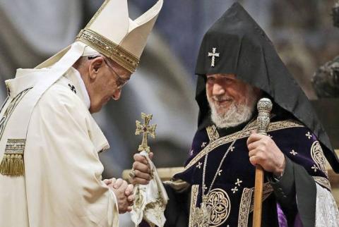 Catholicos of All Armenians wishes speedy recovery to Pope Francis after surgery