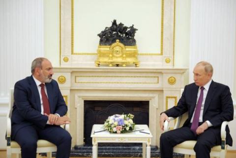 Nikol Pashinyan et Vladimir Poutine se rencontrent au Kremlin