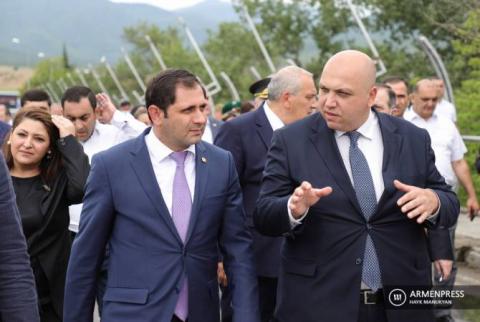 Georgian minister calls construction of new bridge on border one more example of Armenian-Georgian friendship