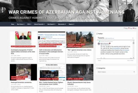 SNCO operating under Office of Armenia’s PM launches new website about Azerbaijani war crimes