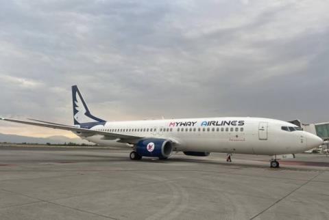'Myway Airlines' Havayolları'nın Tiflis-Yerevan-Tiflis uçuşları başladı
