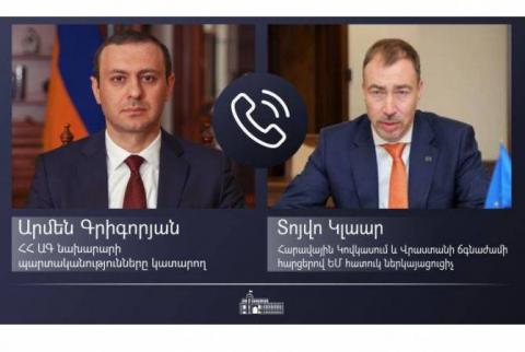 Armenian FM, EU special representative discuss situation resulted by Azerbaijani encroachments on Armenian territories