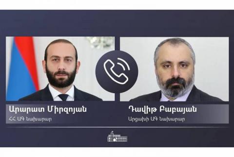 Ermenistan ve Artsakh Dışişleri bakanları telefonda görüştü