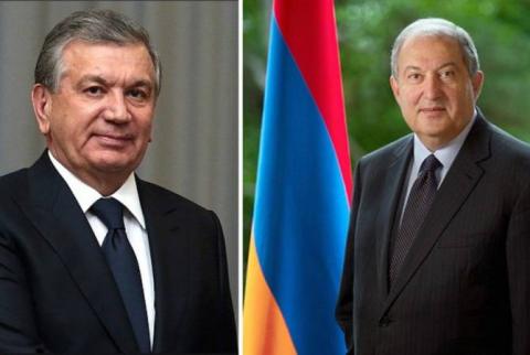 Armenian President congratulates Uzbek counterpart on Independence Day