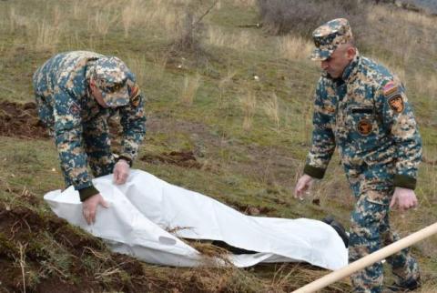 В Матагисе обнаружены останки тел двух армянских военнослужащих