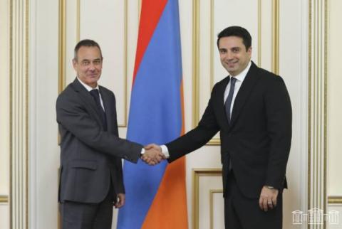 Alen Simonyan, head of the ICRC delegation in Armenia discuss issues related to Armenian captives in Azerbaijan