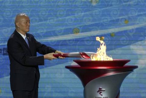 Yunanistan'da yakılan 2022 Kış Olimpiyatları meşalesi Pekin’e ulaştı
