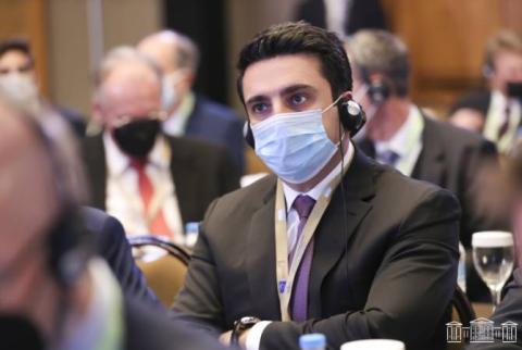 Alen Simonyan’ın liderliğindeki heyet Atina'daki Avrupa Parlamento Başkanları Konferansı'na katılıyor
