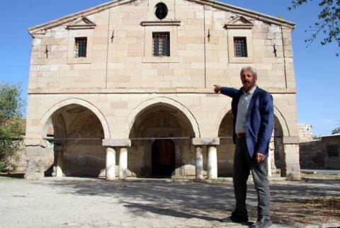 Kayseri'de 164 yıllık Rum kilisesinde defineci tahribatı
