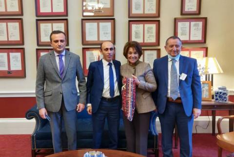 Artak Beglaryan, ABD Kongre üyeleriyle Artsakh'ın uluslararası süreçlere katılımıyla ilgili konuları görüştü