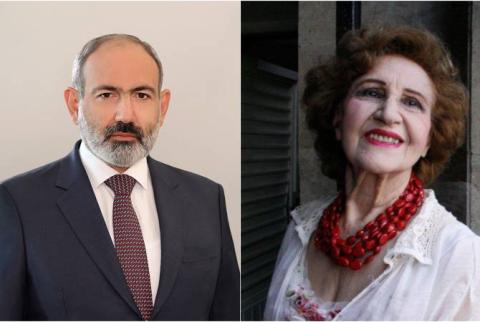 Le Premier ministre a envoyé une lettre de condoléances suite au décès de Jenya Nersisyan 