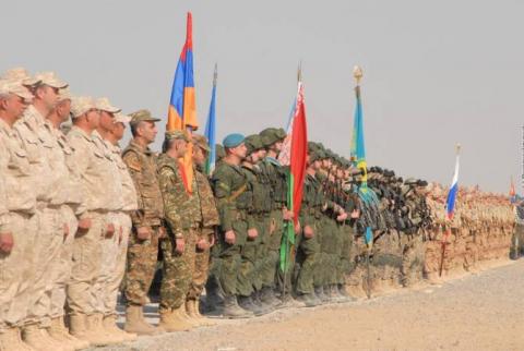 القوات المسلّحة الأرمينية تشترك بتدريبات«إخوّة لا تتزعزع» لقوات حفظ السلام الجماعية التابعة لمنظمة معاهدة الأمن الجماعي 