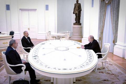 Pashinyan-Putin-Aliyev trilateral talks to be held Nov. 26 in Russia
