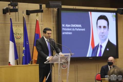 Parliament Speaker participates in ‘Armenia One Year After’ conference in France