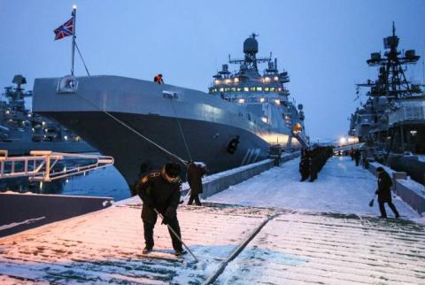 В Сирию прибыл отряд из шести российских военных кораблей