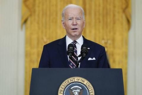 Biden accuses Putin in launching “premeditated war” 