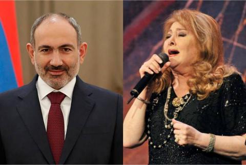 PM Pashinyan congratulates People's Artist of Armenia Raisa Mkrtchyan on 80th birthday