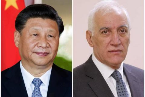 Le président chinois Xi Jinping a félicité Vahagn Khatchatouryan pour son élection à la présidence de l’Arménie