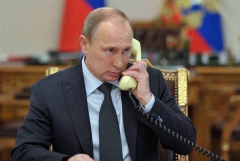 Телефонный разговор Макрона, Шольца и Путина. AFP 