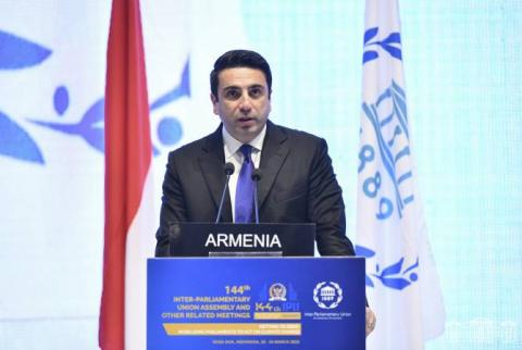 Le discours d’Alen Simonyan lors de la 144ème Assemblée de l’Union interparlementaire