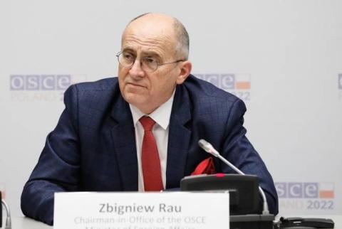 31 Mart tarihinde AGİT Başkanı Zbigniew Rau Ermenistan’a geliyor