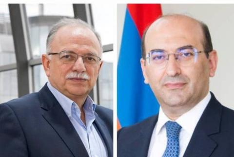 Armenian Ambassador to Greece holds online meeting with European Parliament Vice-President